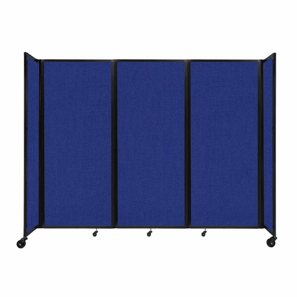 Room Divider 360 Folding Portable Partition 8'6" x 6'10" Royal Blue Fabric